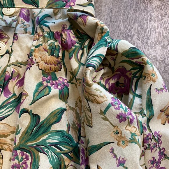 Vintage E.D. Michaels by Melanie Drucker Floral A Line Dress Cottagecore - Picture 7 of 11